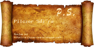 Pilczer Sára névjegykártya